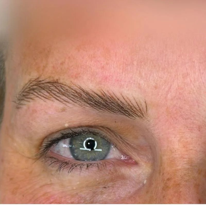 Fuller natural eyebrow, healed result