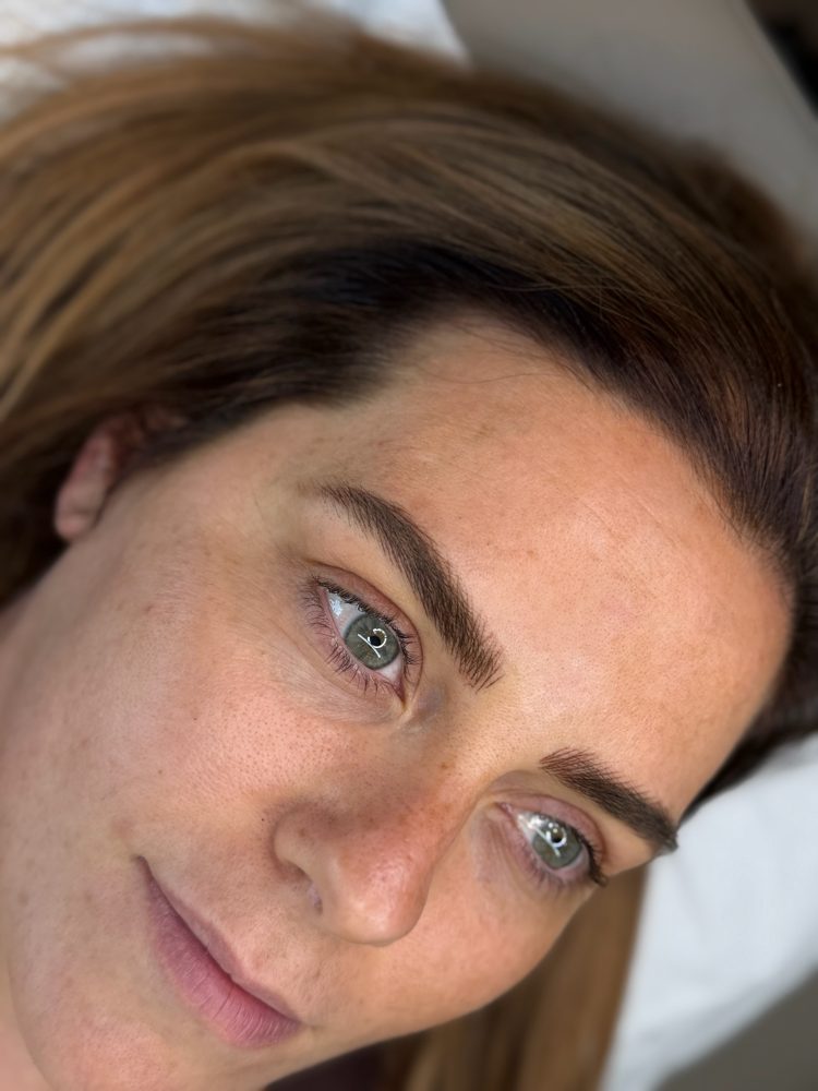 Healed eyebrow result, fuller natural shape