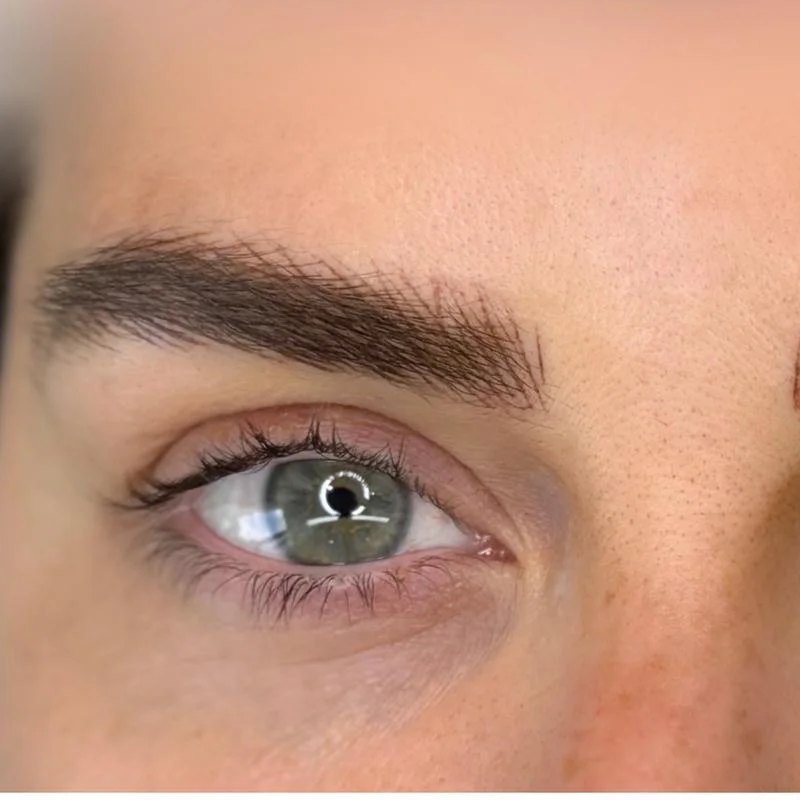 Healed hyper-realism eyebrow, same client